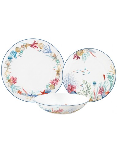 EASY LIFE SERVIZIO PIATTI 18 PEZZI - SEA BREEZE