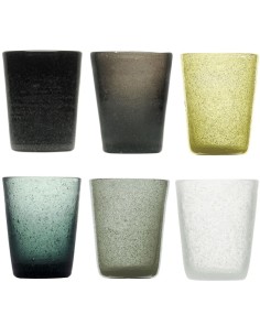 MEMENTO SET 6 BICCHIERI ACQUA 30 CL - GRANITO