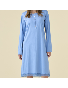 NOIDINOTTE CAMICIA DA NOTTE DONNA A SERAFINO MANICA LUNGA... 2