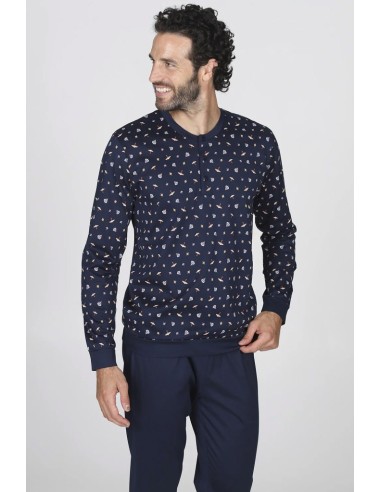 JULIPET PIGIAMA UOMO SERAFINO MANICA LUNGA E...