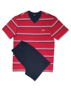 SCHIESSER PIGIAMA UOMO SCOLLO V, MEZZA MANICA E...