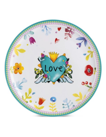 EGAN PIATTO TORTA Ø31 CM IN PROCELLANA - LOVE