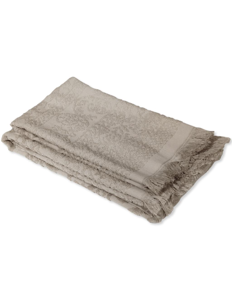 CA' D'ORO SET 2 ASCIUGAMANI IN SPUGNA 100% COTONE - ATENE