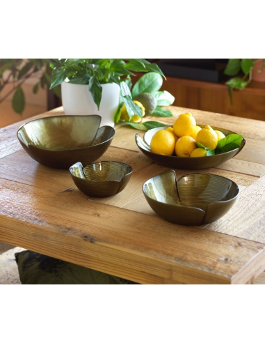 EVVIVA BOLO IN VETRO FORMA FOGLIA 