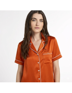 LIU JO PIGIAMA DONNA ABBOTTONATO MEZZA MANICA E SHORTS IN... 2