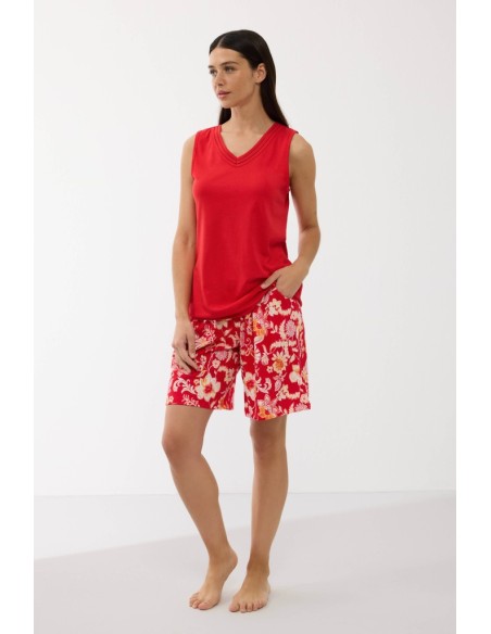 GOLDENBAY PIGIAMA DONNA SERAFINO SPALLA LARGA E SHORTS IN JERSEY - ELORA