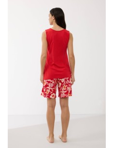 GOLDENBAY PIGIAMA DONNA SERAFINO SPALLA LARGA E SHORTS IN... 2