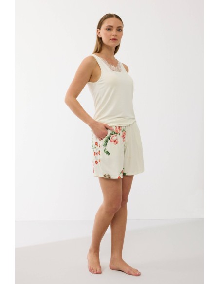 GOLDENBAY PIGIAMA DONNA SPALLA LARGA E SHORTS IN JERSEY - LYSANDRA