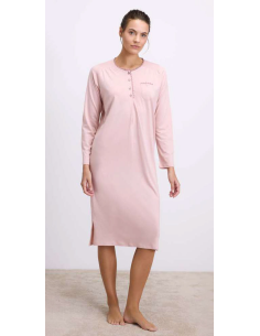 GOLDENBAY CAMICIA DA NOTTE DONNA SERAFINO MANICA LUNGA IN...