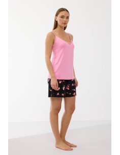 GOLDENBAY PIGIAMA DONNA SPALLA STRETTA E SHORTS IN JERSEY...