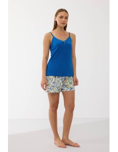 GOLDENBAY PIGIAMA DONNA SERAFINO SPALLA STRETTA E SHORTS...
