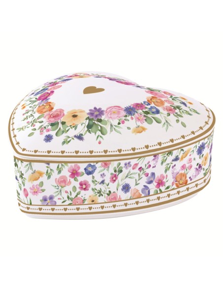 EASY LIFE PORTAGIOIE A FORMA DI CUORE IN PORCELLANA - MON AMOUR