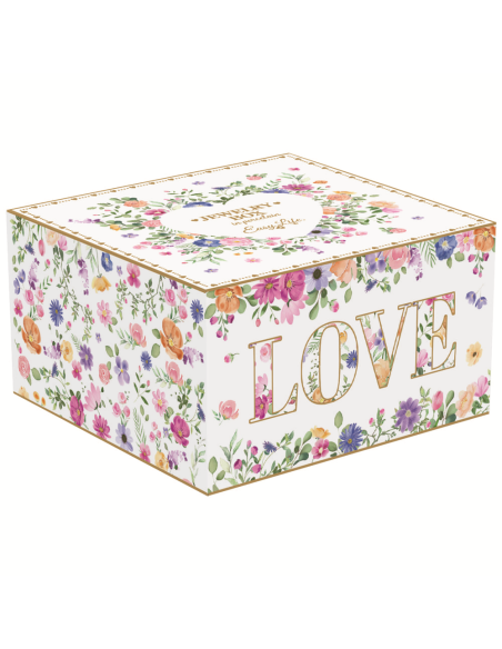 EASY LIFE PORTAGIOIE A FORMA DI CUORE IN PORCELLANA - MON AMOUR