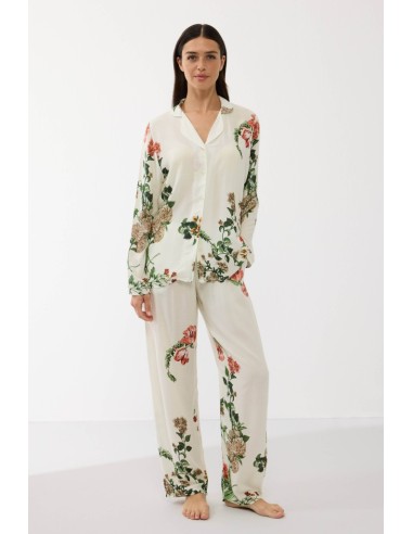 GOLDENBAY PIGIAMA DONNA ABBOTTONATO MANICA...