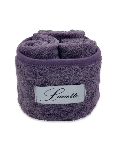 CA' D'ORO CESTINO 3 LAVETTE IN SPUGNA 100% COTONE