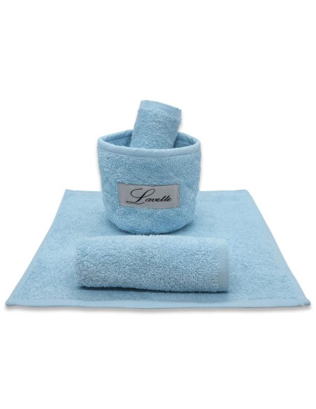 CA' D'ORO CESTINO 3 LAVETTE IN SPUGNA 100% COTONE