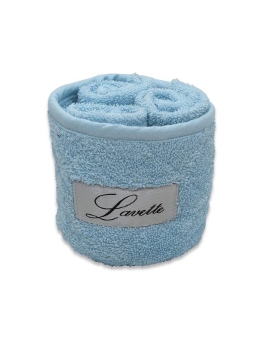 CA' D'ORO CESTINO 3 LAVETTE IN SPUGNA 100% COTONE