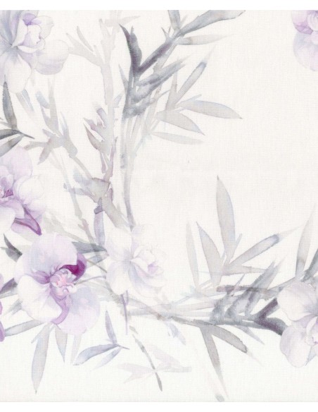 BLUMARINE TOVAGLIA 12 POSTI 170 X 270 CM IN PANAMA ANTIMACCHIA - ORCHIDEA