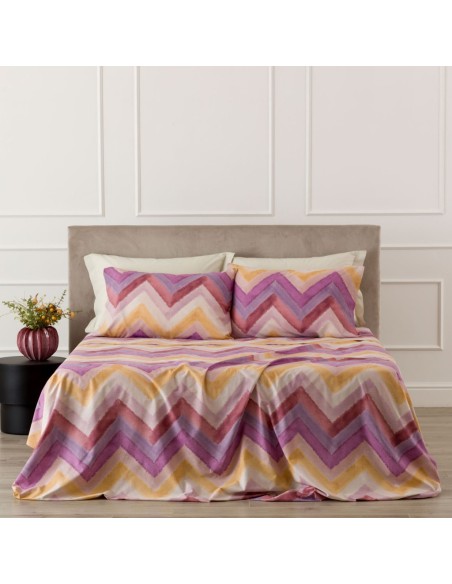 RIVIERA COMPLETO LENZUOLA-COPRILETTO 1 PIAZZA 100% COTONE - ARBEN