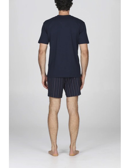 JULIPET PIGIAMA UOMO SERAFINO MANICA CORTA E PANTALONCINO IN COTONE JERSEY - MAIORI