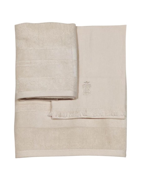 PHP SET 1 ASCIUGAMANO VISO E 2 ASCIUGAMANI OSPITE IN PURO COTONE - JOY