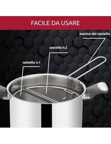 LAGOSTINA PASTAIOLA Ø 22 CM CON DOPPIO CESTELLO...