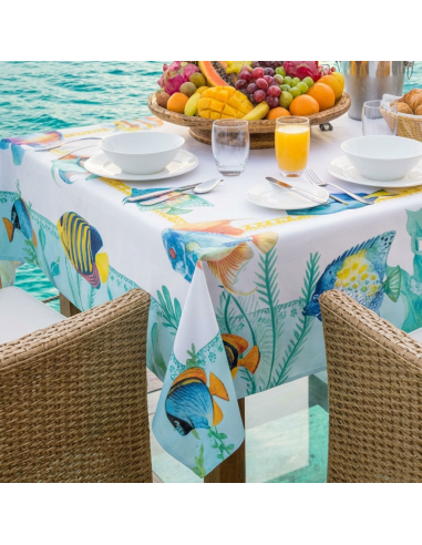 ANNAMARIA TOVAGLIA RETTANGOLARE STAMPATA 100%...