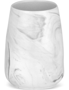 KLEINE WOLKE BICCHIERE PER SPAZZOLINO 10X8 CM - MARBLE