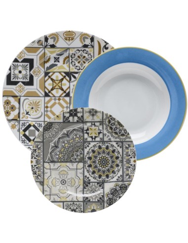 EVVIVA SERVIZIO PIATTI 18 PEZZI - OSTUNI