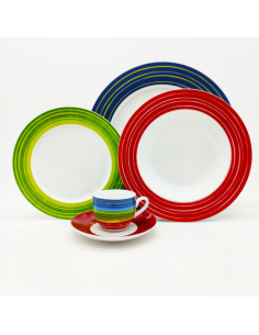 EVVIVA SERVIZIO PIATTI 24 PEZZI IN PORCELLANA - ANNABELLA 