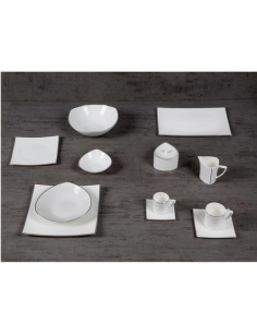 EVVIVA SERVIZIO PIATTI 52 PEZZI FILO PLATINO - ELISABETH...