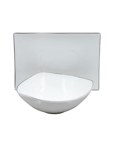 EVVIVA SERVIZIO PIATTI 52 PEZZI FILO PLATINO -...