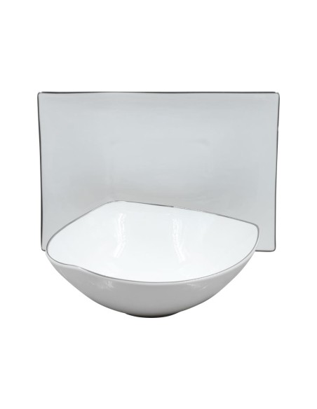 EVVIVA SERVIZIO PIATTI 52 PEZZI FILO PLATINO - ELISABETH PLATINUM