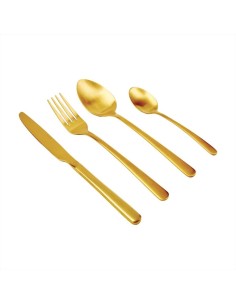 EVVIVA SERVIZIO POSATE 24 PEZZI ACCIAIO OPACO SATINATO PVD