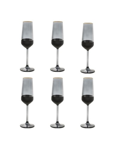 EVVIVA SET 6 CALICI FLUTE 19 CL IN VETRO -...