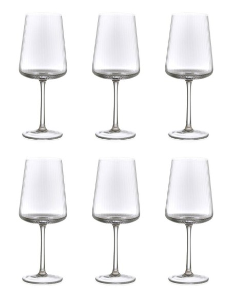 EVVIVA SET 6 CALICI VINO 50 CL IN VETRO - REALE