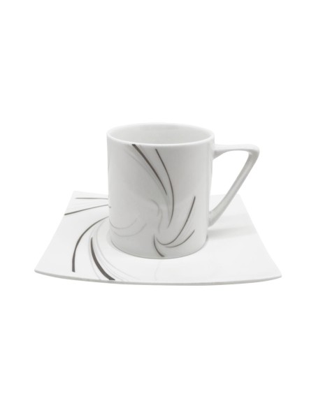 EVVIVA SET 6 TAZZE THE 110 ML CON PIATTINO - ELISABETH GREY