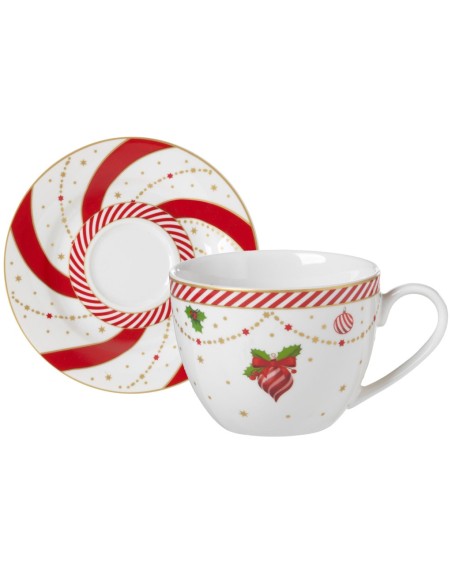 EVVIVA SET 6 TAZZINE CAFFÉ 90 ML CON PIATTINO - CANDY