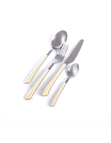 EVVIVA SERVIZIO POSATE 24 PEZZI IN ACCIAIO -...