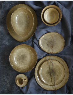 EASY LIFE PIATTO FONDO OVALE 21X17 CM IN STONEWARE - GENESIS 2