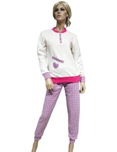 MYPI PIGIAMA DONNA SERAFINO MANICHE LUNGHE E PANTALONE LUNGO
