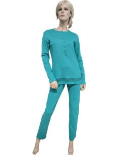 MANAM PIGIAMA DONNA SERAFINO MANICA LUNGA E PANTALONE LUNGO