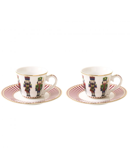EASY LIFE SET 2 TAZZINE DA CAFFÈ 80 ML - NUTCRACKERS