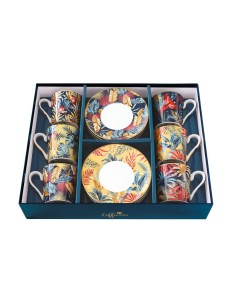 EASY LIFE SET 6 TAZZE CAFFÈ CON PIATTINO 100 ML - EQUATORIAL