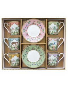 EASY LIFE SET 6 TAZZE CAFFÈ CON PIATTINO 100 ML -...