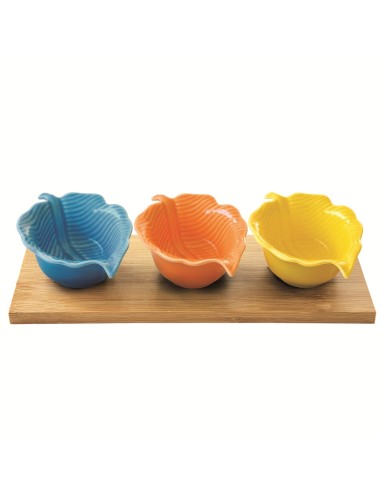 EASY LIFE SET APERITIVO 3 CIOTOLE SU VASSOIO -...