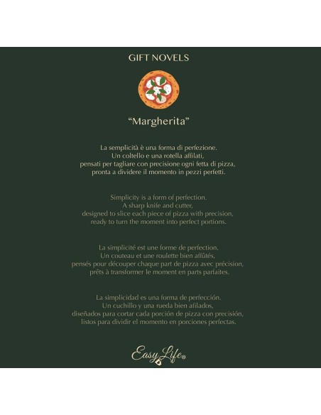 EASY LIFE SET ROTELLA E COLTELLO PIZZA - GIFT NOVELS
