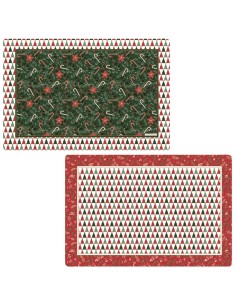 EASY LIFE TOVAGLIETTA AMERICANA DOUBLEFACE NATALIZIA 45 X...