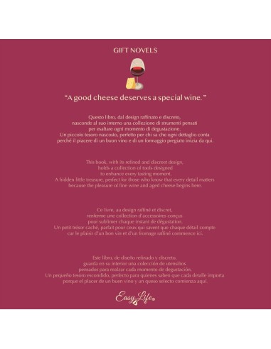 EASY LIFE SET 4 PEZZI VINO E FORMAGGIO - GIFT...
