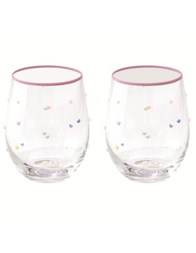 EASY LIFE SET 2 BICCHIERI 500 ML IN VETRO - MON...